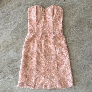 LUSH Strapless Party Dress - Ballet Pink Dress - NWT - Summer Wedding - Size S